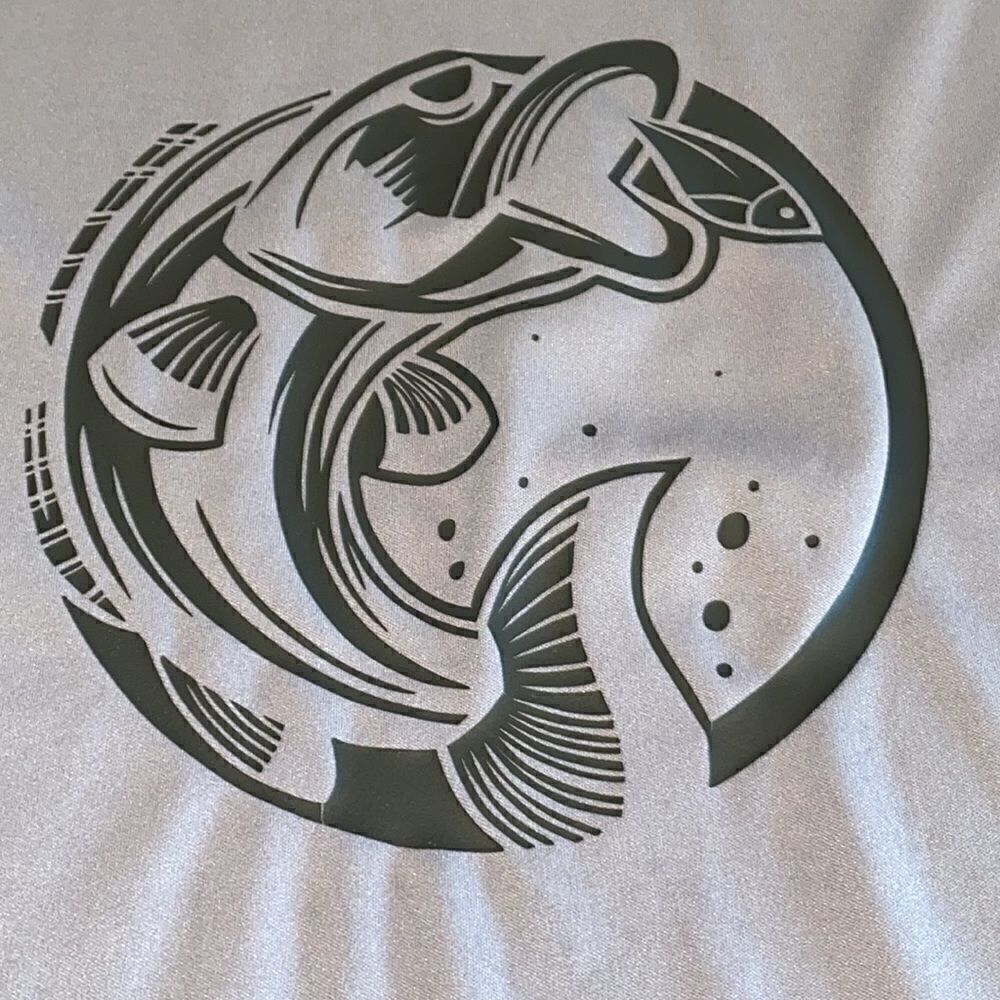 Bass Fishing Logo Men’s Tee Shirt Size XL